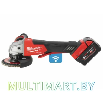 Угловая шлифмашина Milwaukee M18 ONEFSAG125XPDB-502X FUEL (с 2-мя АКБ, кейс) картинка 3
